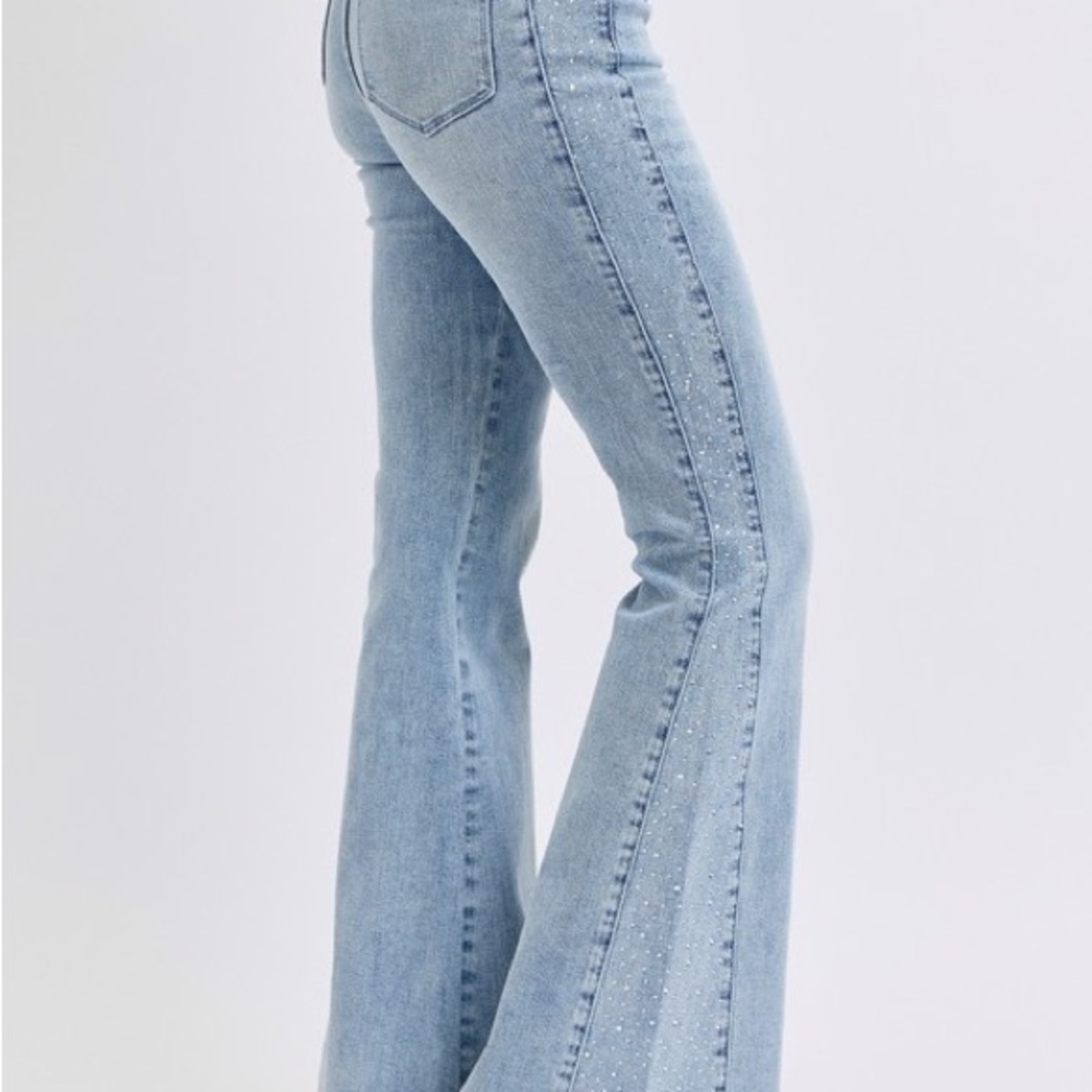 Judy Blue Rhinestone Flare Jeans